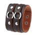 braunes rohleder armband herren manschette breitarmband uniqal sale